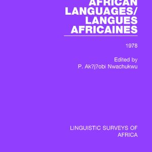 African Languages/Langues Africaines Genuine Sale Online