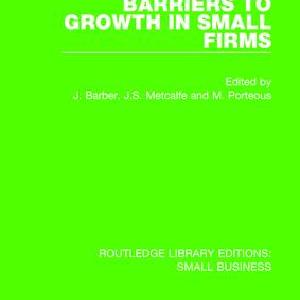 Barriers to Growth in Small Firms Cheap Buy