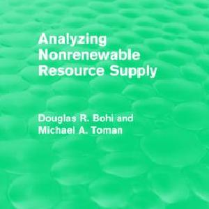 Analyzing Nonrenewable Resource Supply - Paperback / softback Very Cheap Cheap Online