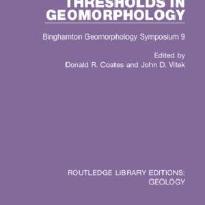 Thresholds in Geomorphology Collections Cheap Online