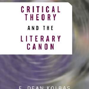 Critical Theory And The Literary Canon Sale For Nice