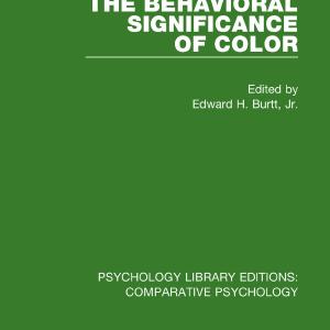 Behavioral Significance of Color Low Pice For Sale