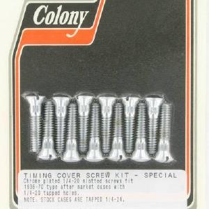 Custom timing cover screws, 1/4"-20 | Color: chrome | Order Number: C9794-12 | OEM Number: 2341 Buy Cheap Find Great