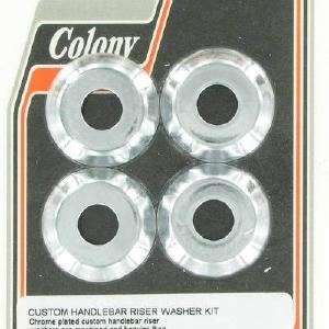 Custom handlebar riser washer kit | Color: chrome | Order Number: C2415-4 | OEM Number: 56159-73 Best Sale For Sale