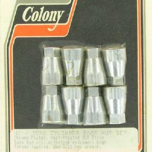 Cylinder base nuts, XLR type | Color: chrome | Order Number: C7623-8 | OEM Number: Outlet Finishline