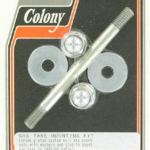 Gas tank mounting kit, custom hex acorn | Color: chrome | Order Number: C2128-5 | OEM Number: Cheap New Styles