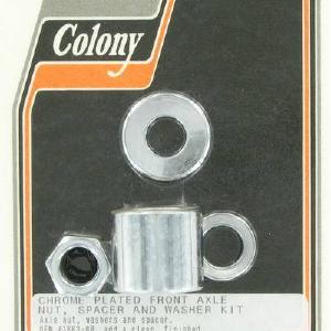Front axle nut and spacer kit | Color: chrome | Order Number: C2034-4 | OEM Number: 43683-00 Outlet Classic