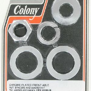 Front axle spacer kit - smooth | Color: chrome | Order Number: C2509-6 | OEM Number: 43358-08 / 43522-08 Fashionable For Sale