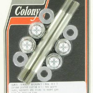 Gas tank mounting kit, custom hex,  acorn | Color: chrome | Order Number: C2076-10 | OEM Number: Buy Cheap Affordable