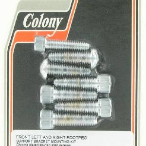 Front left & right footpeg support bracket mt kit - knurled Allen | Color: chrome | Order Number: C2269-7 | OEM Number: Cheap With Mastercard