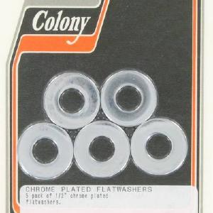 Flatwashers (5)  1/2" size | Color: chrome | Order Number: C9972-5 | OEM Number: Cheap Sale 2025 New