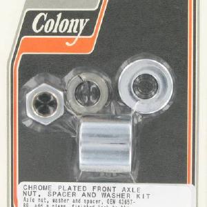 Front axle nut and spacer kit | Color: chrome | Order Number: C9925-4 | OEM Number: Release Dates