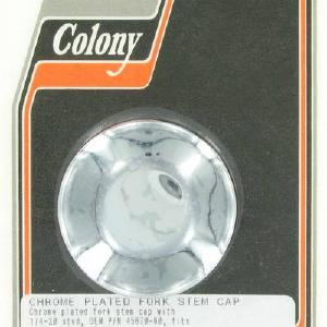 Fork stem cap with 1/4"-20 stud | Color: chrome | Order Number: C2058-1 | OEM Number: 45670-80 Clearance Low Shipping