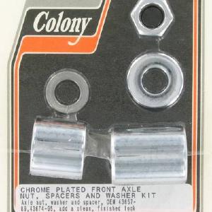 Front axle nut and spacer kit | Color: chrome | Order Number: C9923-5 | OEM Number: Sale Choice