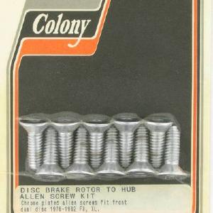 Disc rotor screws (10), Allen | Color: chrome | Order Number: C8758-10 | OEM Number: 3680 Clearance Nicekicks