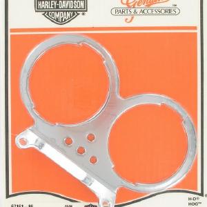 Dual gauge bracket, speedometer / tachometer | Color: chrome | Order Number: 67161-86 | OEM Number: 67161-86 / 67036-86 Footlocker Online