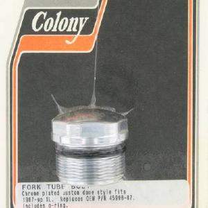 Fork tube bolt, custom dome style | Color: chrome | Order Number: C9914-2 | OEM Number: 45996-87 Free Shipping Best Pices