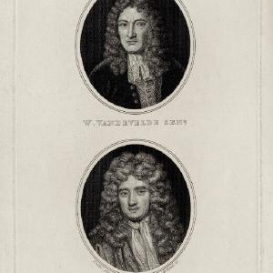 William van de Velde the Elder and William van de Velde the Younger Portrait Print Discount Store
