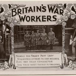 'Britain's War Workers' (Eight unknown sitters) Portrait Print Visit New