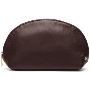 Beautiful cosmetic bag in soft leather quality / 15916 - Winter Brown / Brass Cheap Sale Finishline