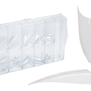 100 box Stiletto Tips mixed sizes : Clear Discount Ebay