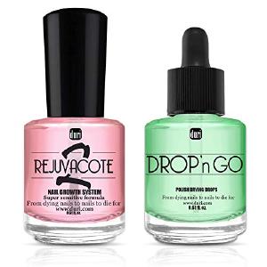 duri Rejuvacote 2 Nail Growth System Base and Top Coat, Drop'n Go Nail Polish Drying Drops - Nails Hardening, Growth, Damage Repair, Chipping, Breaking and Brittle Treatment (0.61 fl.oz) Combo Pack Discount Tumblr