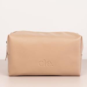Nude Vegan Leather Cosmetic Case Cheap Low Shipping Fee