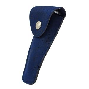 Cork Leather Razor Case Blue Outlet For Sale