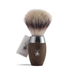Muhle Kosmo Silvertip Fibre Shaving Brush with Bog Oak Handle Discount Cheapest