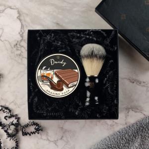 Shaving Soap And Brush Gift Set Supply Sale Online