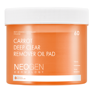[NeoGen] DERMALOGY CARROT DEEP CLEAR OIL PAD 150ML (60 PADS) Outlet Amazon