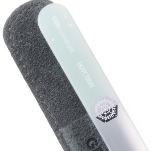 "Enjoy Today" Germanikure Mantra Nail File and Leather Sleeve With Mastercard