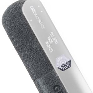 "File Away Your Worries" Germanikure Mantra Nail File and Leather Sleeve Free Shipping Geniue Stockist