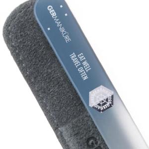 "Eat Well.  Travel Often." Germanikure Mantra Nail File and Leather Sleeve Free Shipping 2025
