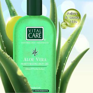 Vital Care Aloe Vera Moisturizing Skin Gel - 20oz (Two pack) Online Online With Mastercard