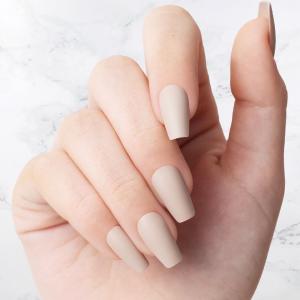Taupe - Coffin Sustainable Nails Visit New Cheap Pice