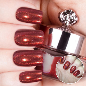 Xmas Red - Holographic Nail Powder Cheap Affordable