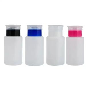 100ml Round Natural Plastic Nail Pump Bottle  PP Material with 33mm Wadded Pump Discount Latest Collections
