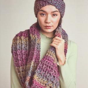 Wendy Super Chunky Crochet Pattern - Ladies Cowl & Headband (6173) Big Sale