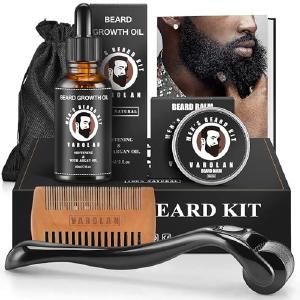 Beard Growth and Grooming Kit - Growth Oil (2Oz), Balm, Comb, E-book, Storage Bag, Mustache Mens Gift Set for Him Buy Cheap Eastbay