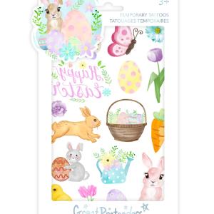 18pc Easter Bunny Temporary Tattoos Cheap Pirce