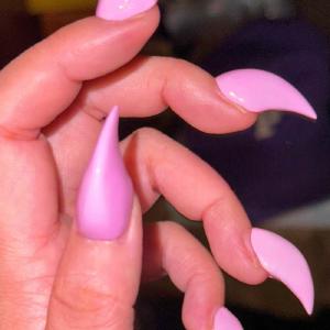 3D Barbie Pink Claw Handmade Press-On Nails NF067 Official Site For Sale