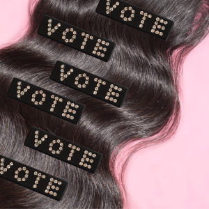 Vote Rhinestone Hair Clip Nicekicks Cheap Online