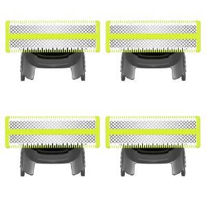 4-Pack replacement blades with 3 Guide Combs,Compatible with Norelco One blades Suitable spare blades QP14xxQP25xxQP26xxQP27xxQP28xx Under 70 Dollars