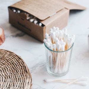 Bamboo Cotton Buds Box (200 pieces) Geniue Stockist