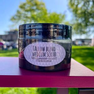 Tallow Blend Medium Scrub w/ lavender infused frankincense Cheap Sale Get Authentic