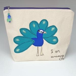 Peacock - Large Pouch / Bag Discount 2025 New
