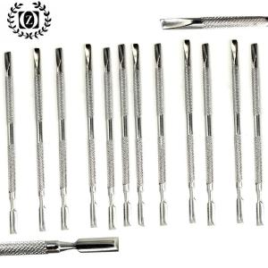 12Pcs Beauty Nail Care Cuticle Pusher Spoon Trimmer File Manicure Pedicure Tools Salon Oil Cleaner Low Pice Fee Shipping Cheap Online