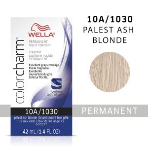 10A / 1030 PALEST ASH BLONDE WELLA Color Charm Permanent Liquid Hair Color for Gray Coverage Free Shipping Best Seller