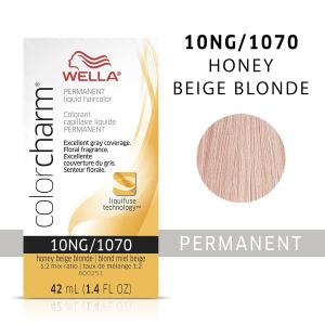 10NG / 1070 HONEY BEIGE BLONDE WELLA Color Charm Permanent Liquid Hair Color for Gray Coverage For Sale 2025